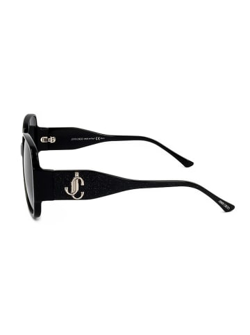 Jimmy Choo Damskie okulary przeciwsłoneczne w kolorze czarno-granatowym