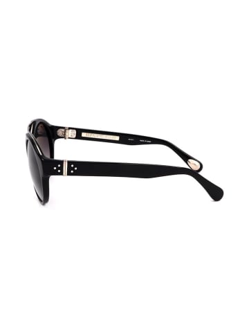 Linda Farrow Damskie okulary przeciwsłoneczne w kolorze czarno-złotym
