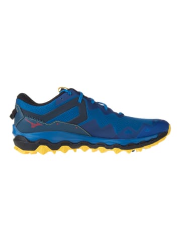 Mizuno Trailrunningschoenen "Wave Mujin" blauw/donkerblauw/goudkleurig