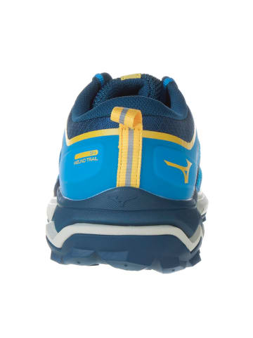 Mizuno Buty "Wave Ibuki" w kolorze niebiesko-granatowo-żółtym do biegania
