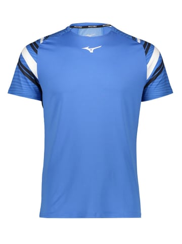 Mizuno Koszulka sportowa "Shadow" w kolorze niebieskim