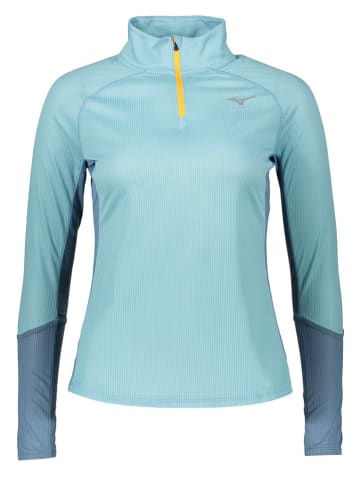 Mizuno Koszulka "Dryaeroflow" w kolorze błękitnym do biegania