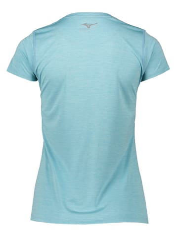 Mizuno Koszulka "Impulse Core" w kolorze błękitnym do biegania