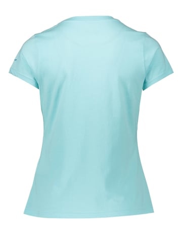 Mizuno Koszulka "Athletic" w kolorze turkusowym