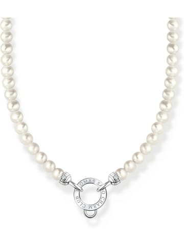 Thomas Sabo Perlen-Halskette mit Schmuckelementen - (L)40 cm