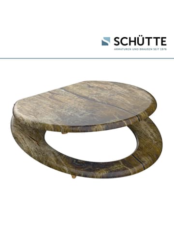 Schütte Toiletbril "Solid Wood" bruin