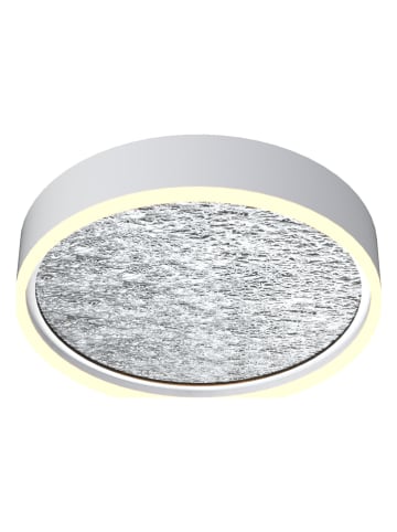 WOFI LED-Deckenleuchte "Bordeaux" in Silber - (H)7 x Ø 40 cm