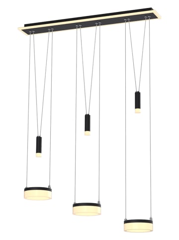 WOFI Lampa wisząca LED "Jesse" w kolorze czarnym - 81 x 150 x 15 cm