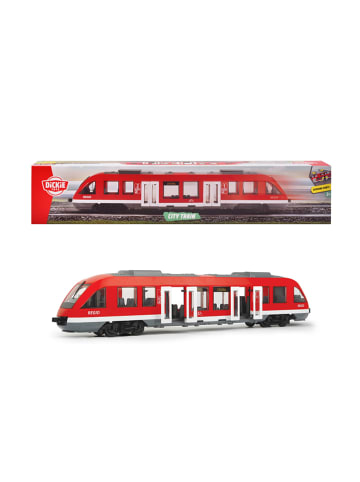Dickie Pojazd "City Train" w kolorze czerwonym - 3+