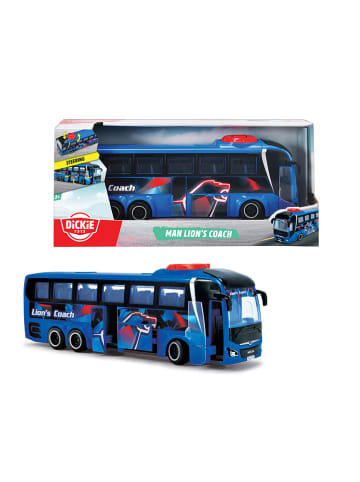 Dickie Autobus "MAN Lion's Coach" w kolorze niebieskim - 3+