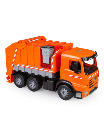 LENA Speelgoedvoertuig "Giga trucks Müllwagen Arocs" oranje - vanaf 2 jaar