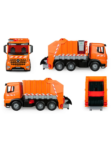 LENA Speelgoedvoertuig "Giga trucks Müllwagen Arocs" oranje - vanaf 2 jaar