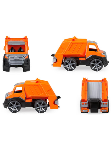 LENA Spielfahrzeug "TRUXX² Müllwagen" in Orange - ab 2 Jahren