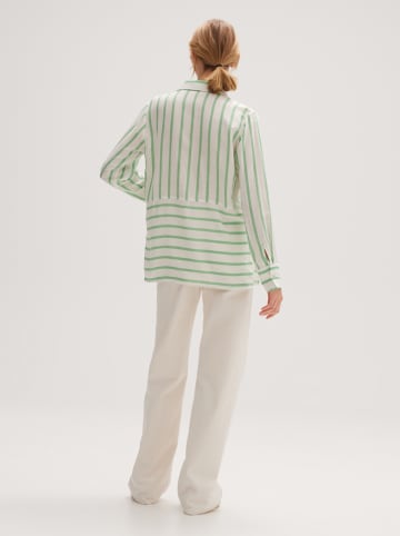 OPUS Blouse wit/groen