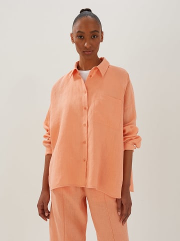 Someday Leinen-Hemd in Orange