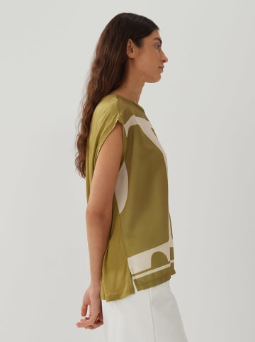 Someday Shirt olijfgroen/crème