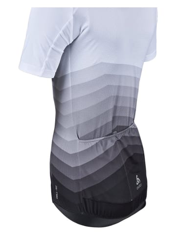 Odlo Fahrradtrikot "Zeroweight Chill-Tec Aero" in Weiß/ Schwarz