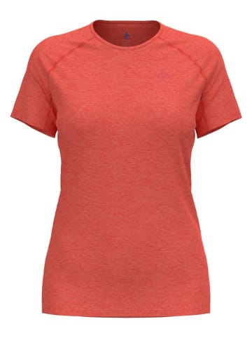 Odlo Trailrunningshirt "X-Alp Performance Wool 115" rood/oranje