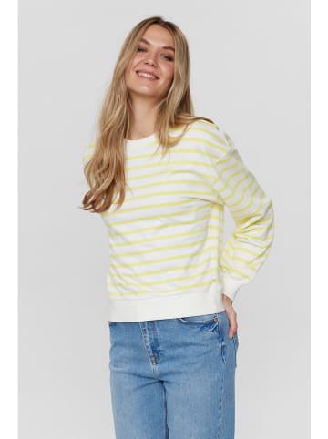 NÜMPH Sweatshirt "Numyra" crème/geel