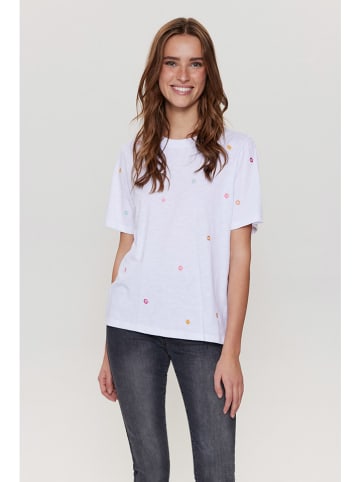 NÜMPH Shirt "Nupilar" wit/meerkleurig