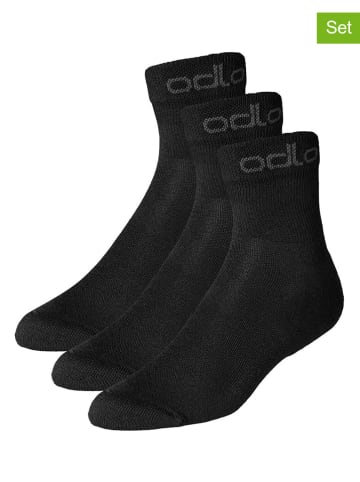 Odlo 3er-Set: Funktionssocken "Active" in Schwarz