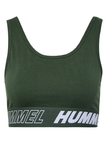 Hummel 2er-Set: Sport-BHs "Te Maja" in Schwarz/ Khaki