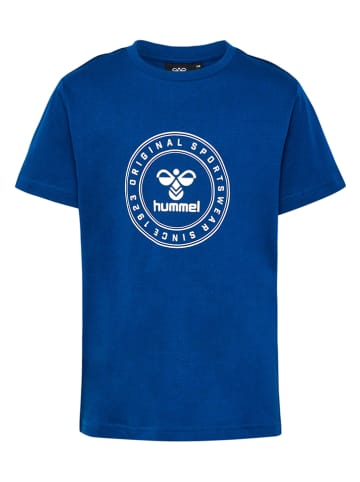 Hummel Koszulka "Tres Circle" w kolorze niebieskim