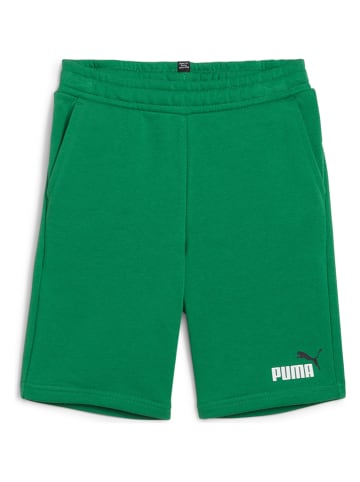 Puma Szorty "ESS+" w kolorze zielonym
