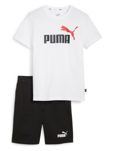 Puma 2tlg. Outfit in Weiß/ Schwarz