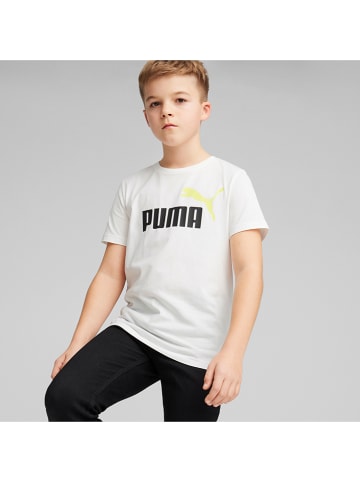 Puma Shirt "ESS+" wit