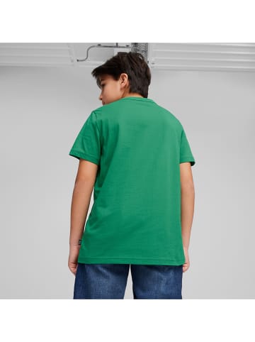 Puma Koszulka "ESS+" w kolorze zielonym