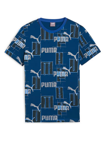 Puma Shirt "ESS+" donkerblauw/wit