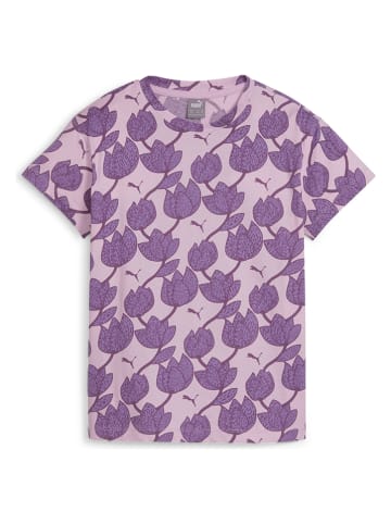 Puma Shirt "ESS+ Blossom" paars/lichtroze