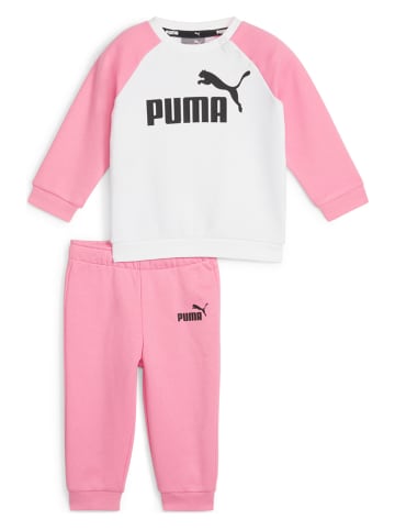Puma 2-delige outfit "Minicats ESS" lichtroze/wit