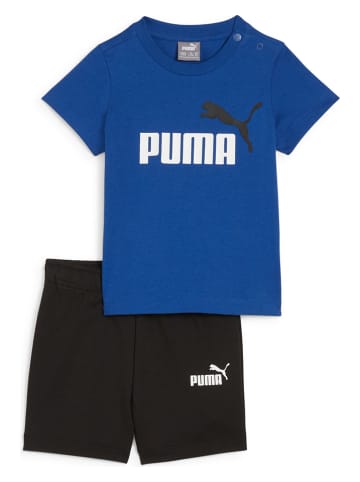 Puma 2-delige outfit "Minicats" blauw/zwart