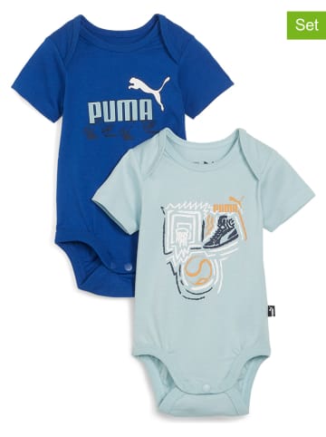 Puma 2er-Set: Body "Minicats" in Blau/ Mint