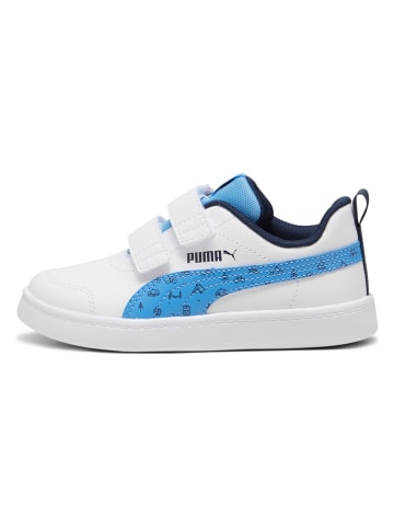 Puma Sneakers "Courtflex v2 Woods V PS" in Weiß/ Blau