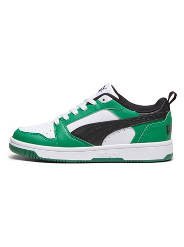 Puma Sneakers "Rebound V6" groen/wit/zwart