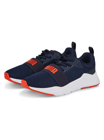 Puma Sneakers "Wired Run Jr" donkerblauw/rood