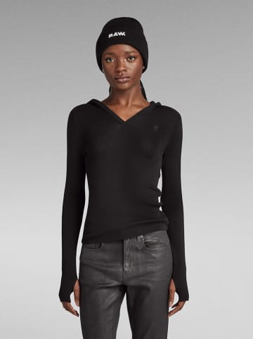 G-Star Wełniany sweter w kolorze czarnym