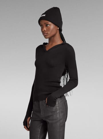 G-Star Wełniany sweter w kolorze czarnym