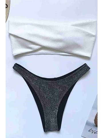 Angelsin Bikini-Oberteil in Weiß