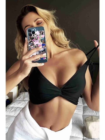 Angelsin Biustonosz bikini w kolorze czarnym