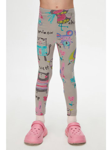 lovetti Leggings in Grau/ Bunt