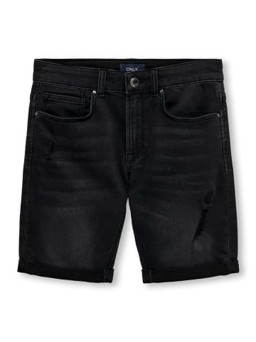 KIDS ONLY Jeans-Shorts "Ply" in Schwarz