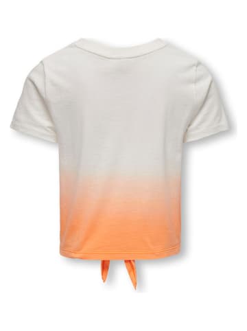 KIDS ONLY Shirt "Nina" in Weiß/ Orange