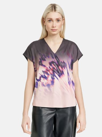 TAIFUN Shirt antraciet/roze