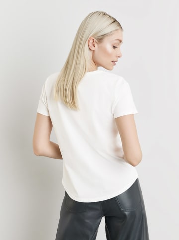 TAIFUN Shirt  in Weiß/ Lila