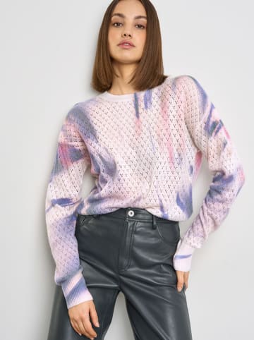 TAIFUN Sweter w kolorze jasnoróżowo-fioletowym