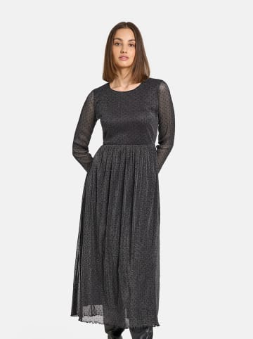 TAIFUN Sukienka w kolorze srebrno-czarnym